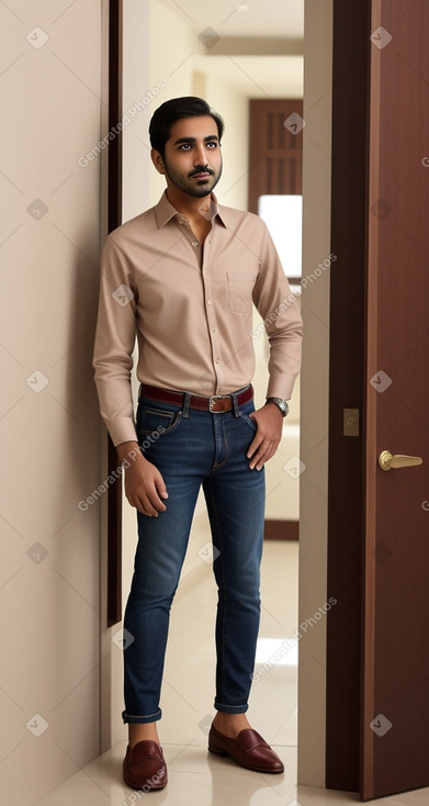 Qatari adult male with  brown hair