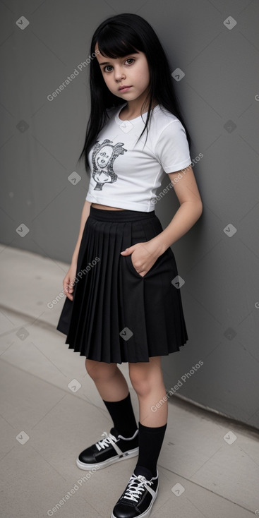 Dutch infant girl with  black hair