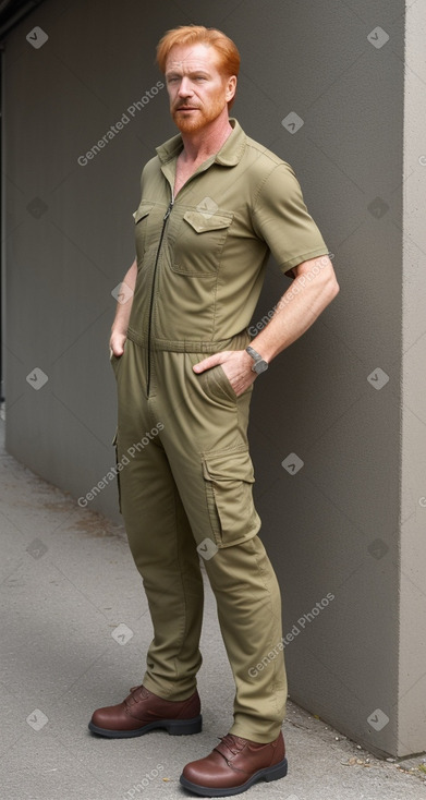 Austrian middle-aged male with  ginger hair