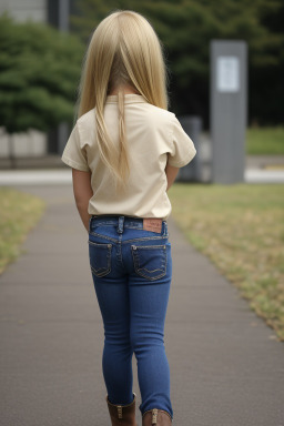 Japanese child female with  blonde hair