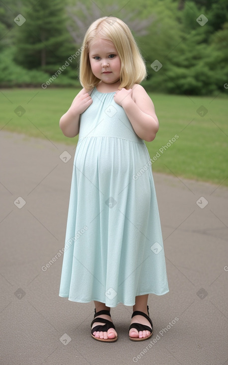 Canadian infant girl with  blonde hair