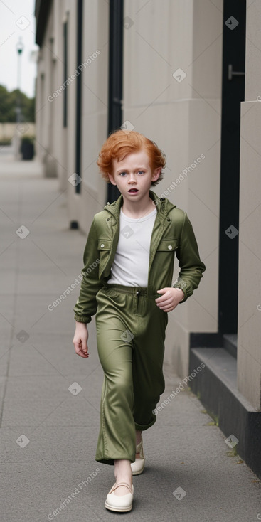 Irish child boy with  ginger hair