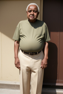 Ethiopian elderly male with  blonde hair