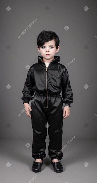 Icelandic child boy with  black hair