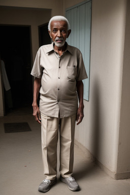 Ethiopian elderly male with  gray hair