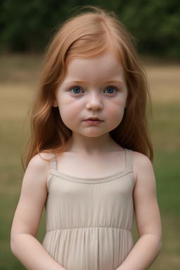 Danish infant girl with  ginger hair