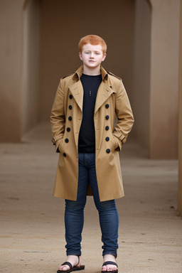 Omani teenager boy with  ginger hair