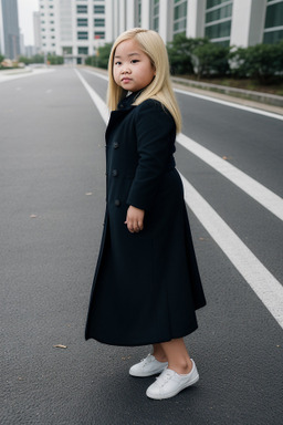 Malaysian child girl with  blonde hair