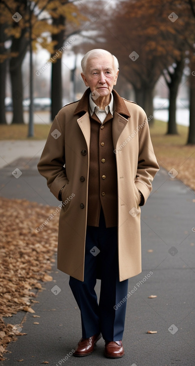 Elderly male with  brown hair