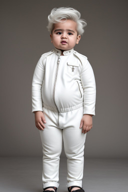 Saudi arabian infant boy with  white hair