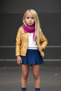 Ecuadorian child female with  blonde hair