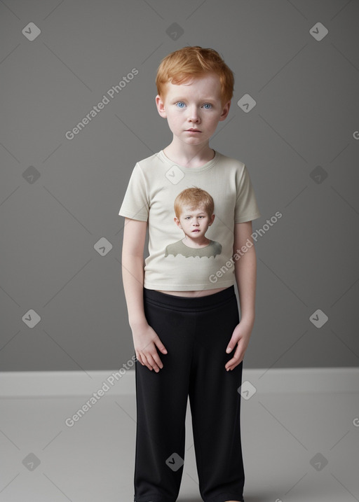 Icelandic child boy with  ginger hair