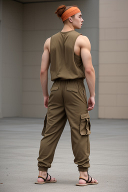 Uzbek young adult male with  ginger hair