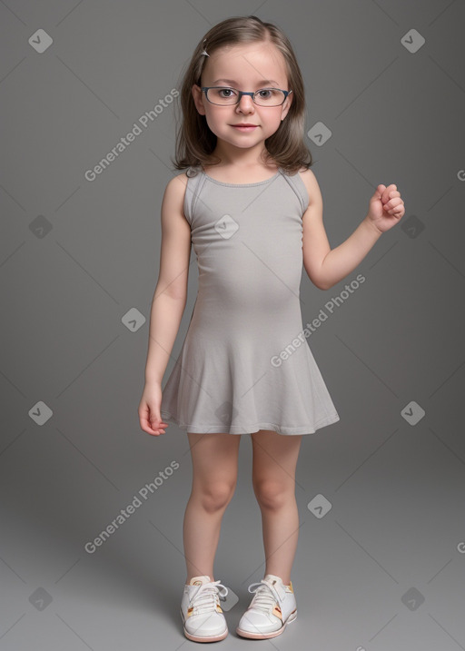 Macedonian infant girl with  gray hair