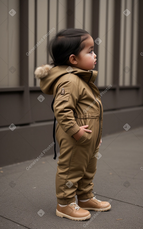 Infant girl with  black hair