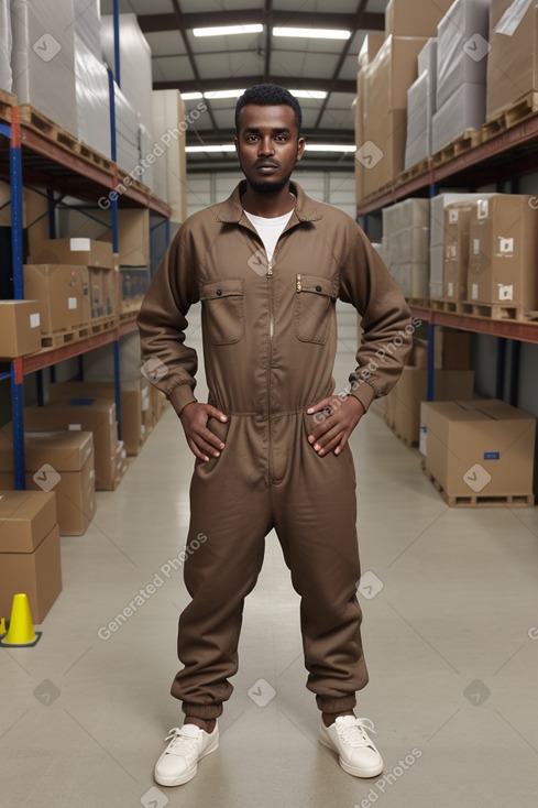 Sudanese adult male with  brown hair