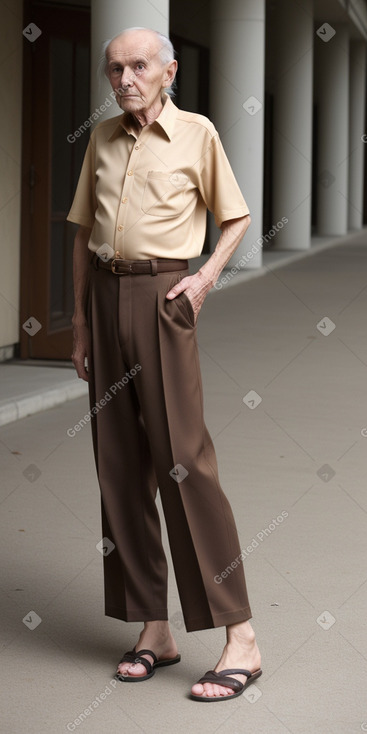 Belarusian elderly male with  brown hair