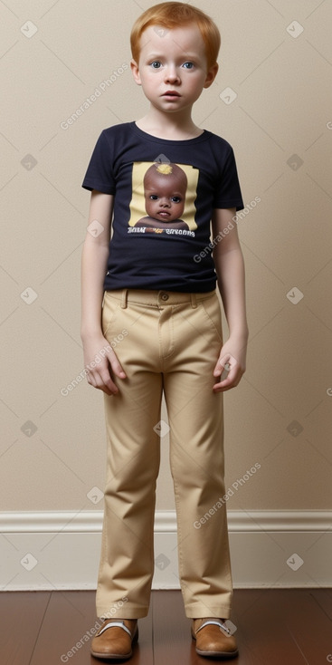 Togolese infant boy with  ginger hair