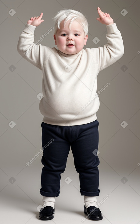 Dutch infant boy with  white hair