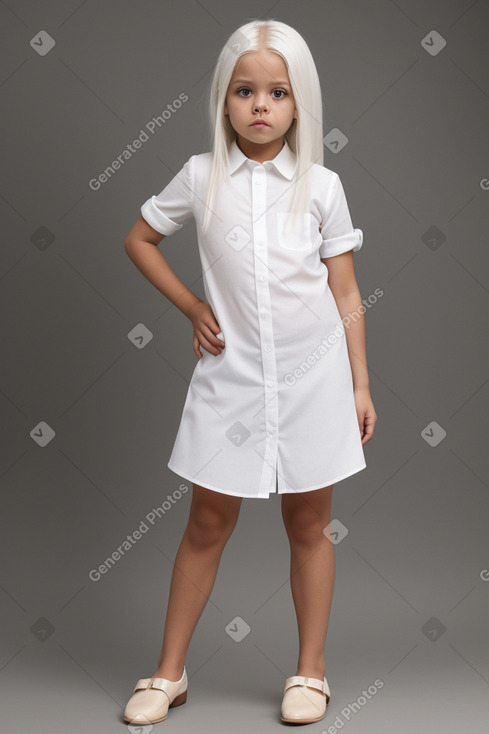 Honduran child female with  white hair