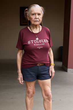 Mexican elderly female with  ginger hair