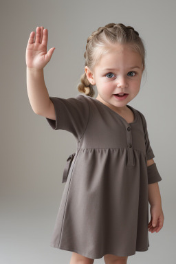 Danish infant girl with  gray hair