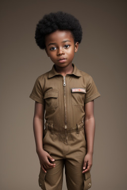 Ghanaian child non-binary with  brown hair