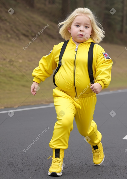 Slovak child girl with  blonde hair