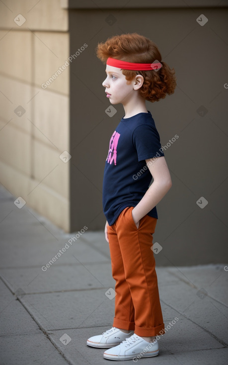 Tunisian child non-binary with  ginger hair