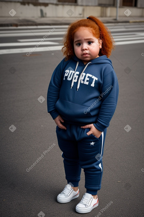 Puerto rican infant girl with  ginger hair