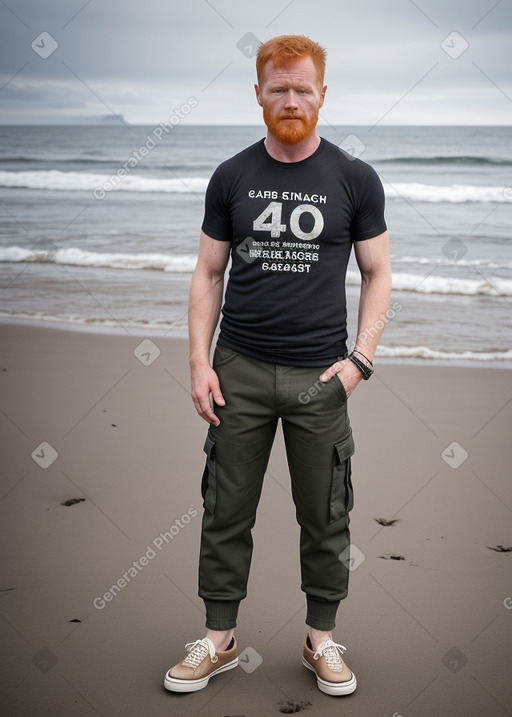 Icelandic 45 years male with  ginger hair