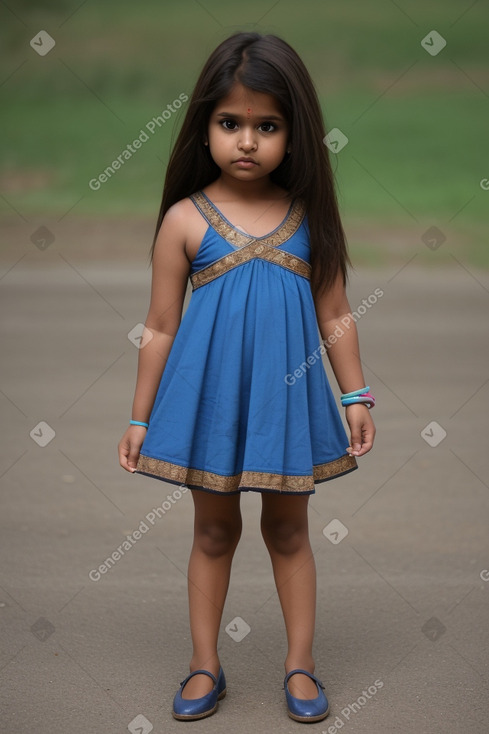 Indian infant girl with  brown hair