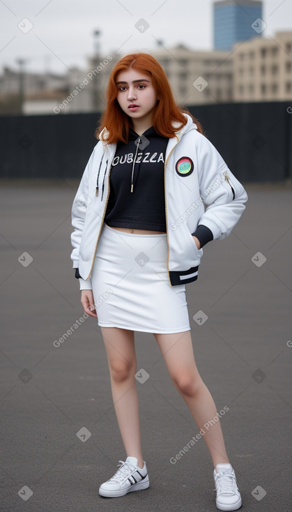 Azerbaijani teenager girl with  ginger hair