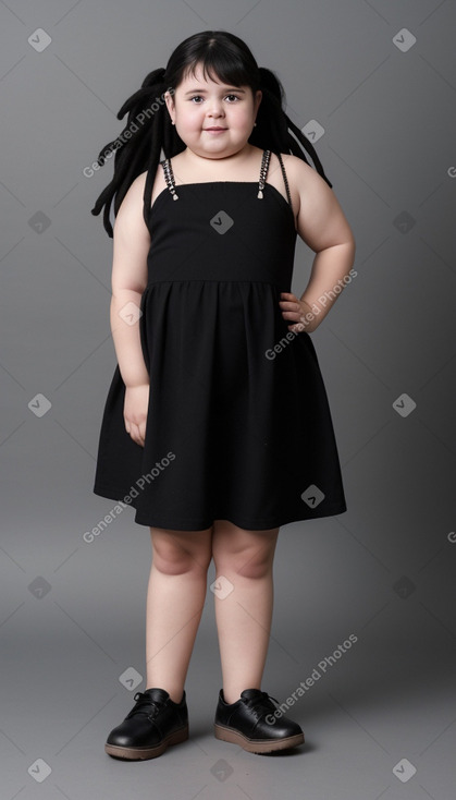 Chilean infant girl with  black hair