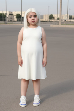 Iraqi child girl with  white hair