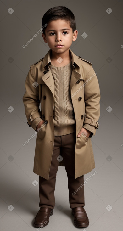 Colombian child boy with  brown hair