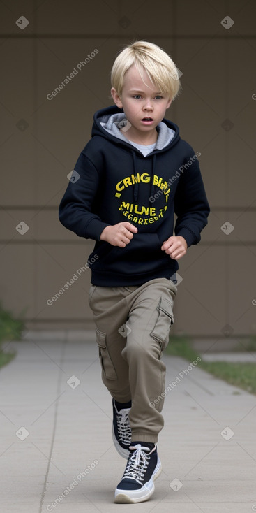 Zimbabwean child boy with  blonde hair