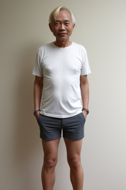 Singaporean 45 years male with  blonde hair