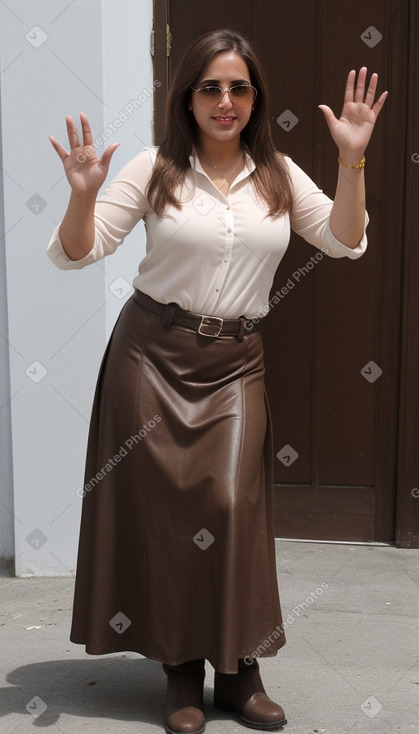 Venezuelan adult female with  brown hair