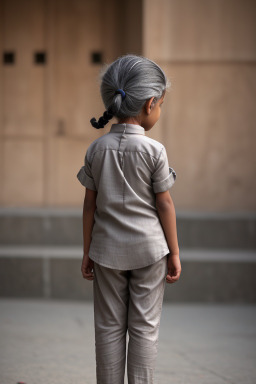 Yemeni child female with  gray hair