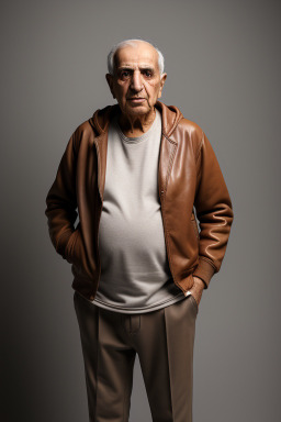 Iraqi elderly male with  brown hair