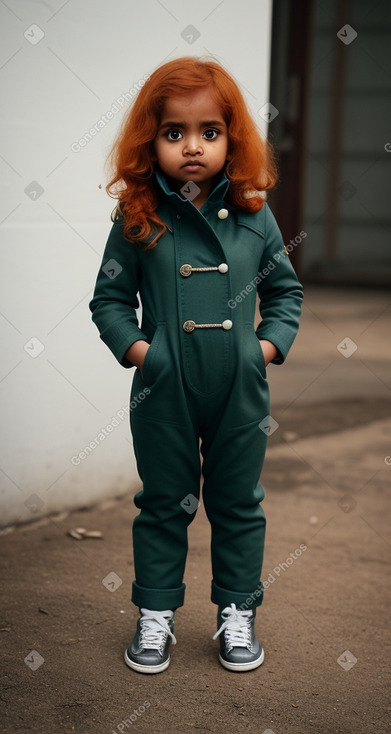 Sri lankan infant girl with  ginger hair