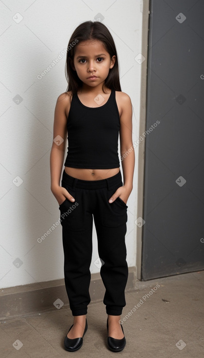 Ecuadorian child female with  brown hair