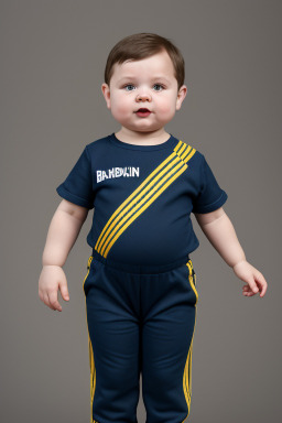 Ukrainian infant boy with  brown hair