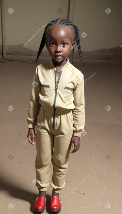 Ugandan child girl with  blonde hair