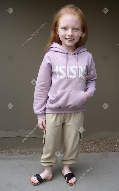 Swiss child girl with  ginger hair