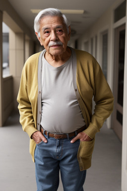 Hispanic elderly male with  gray hair