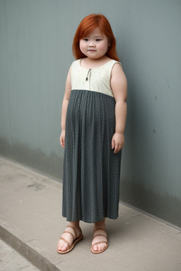 Singaporean child girl with  ginger hair