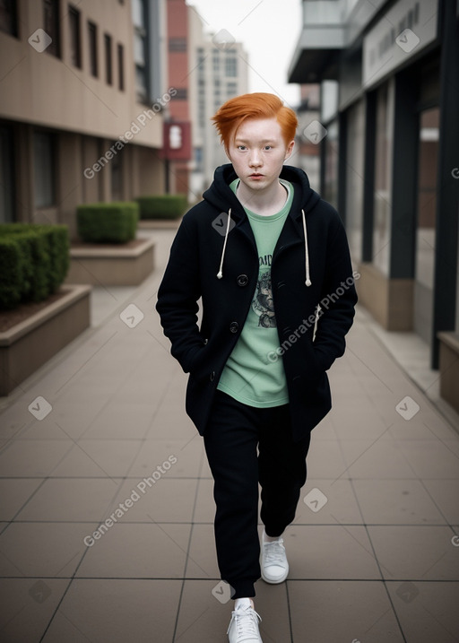 Chinese young adult non-binary with  ginger hair