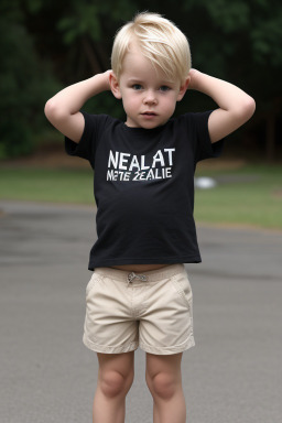 New zealand infant boy with  blonde hair